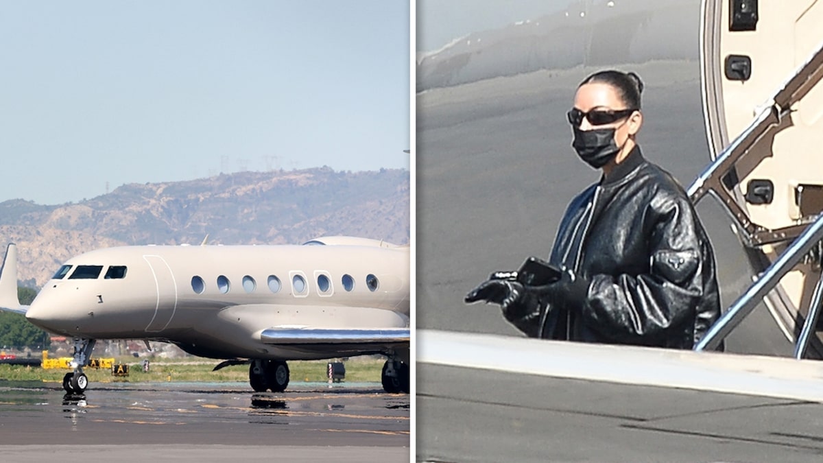 Kim Kardashian vola a casa da Milano con il suo nuovo jet privato

