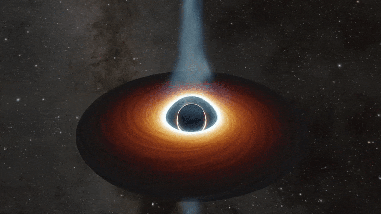 disco rotante supermassiccio del buco nero