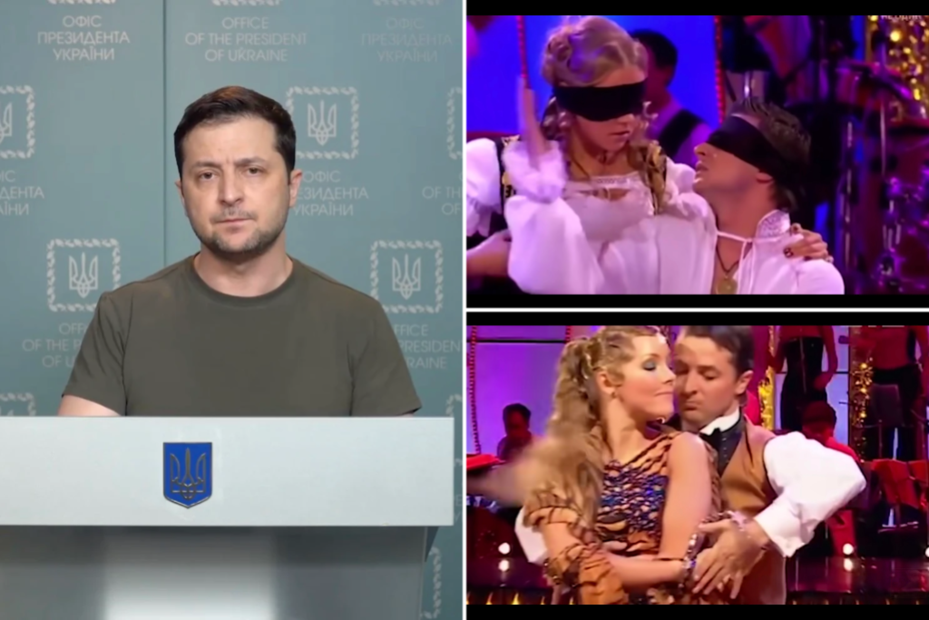 La clip ucraina "Ballando con le stelle" di Volodymyr Zelensky è diventata virale nel 2006