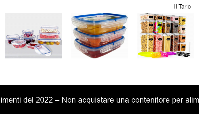Pasta Caramelle Contenitori per Cereali Spaghetti Snack Contenitore per Alimenti con coperchi Realizzato in Materiale Durevole Senza BPA Ideale per Cereali per Mantenere Gli Alimenti 