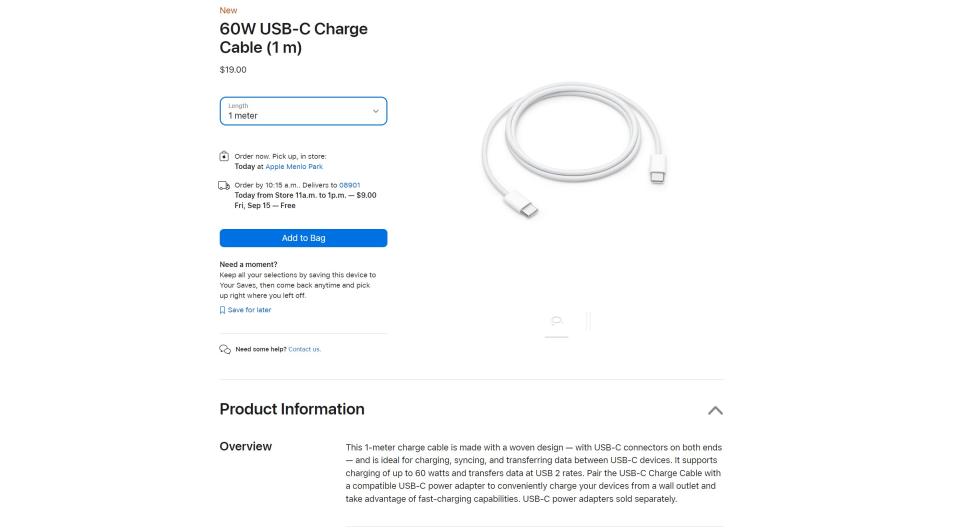 Anche se è positivo che Apple si stia finalmente impegnando per l'USB-C sull'iPhone, è un po' deludente vedere che il nuovo cavo di ricarica USB-C dell'azienda supporta solo velocità dati USB 2. 
