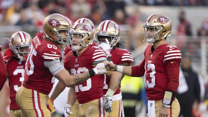Perché le palle perse dei 49ers-Rams di Brock Purdy non preoccupano George Kittle - NBC Sports Bay Area e California


