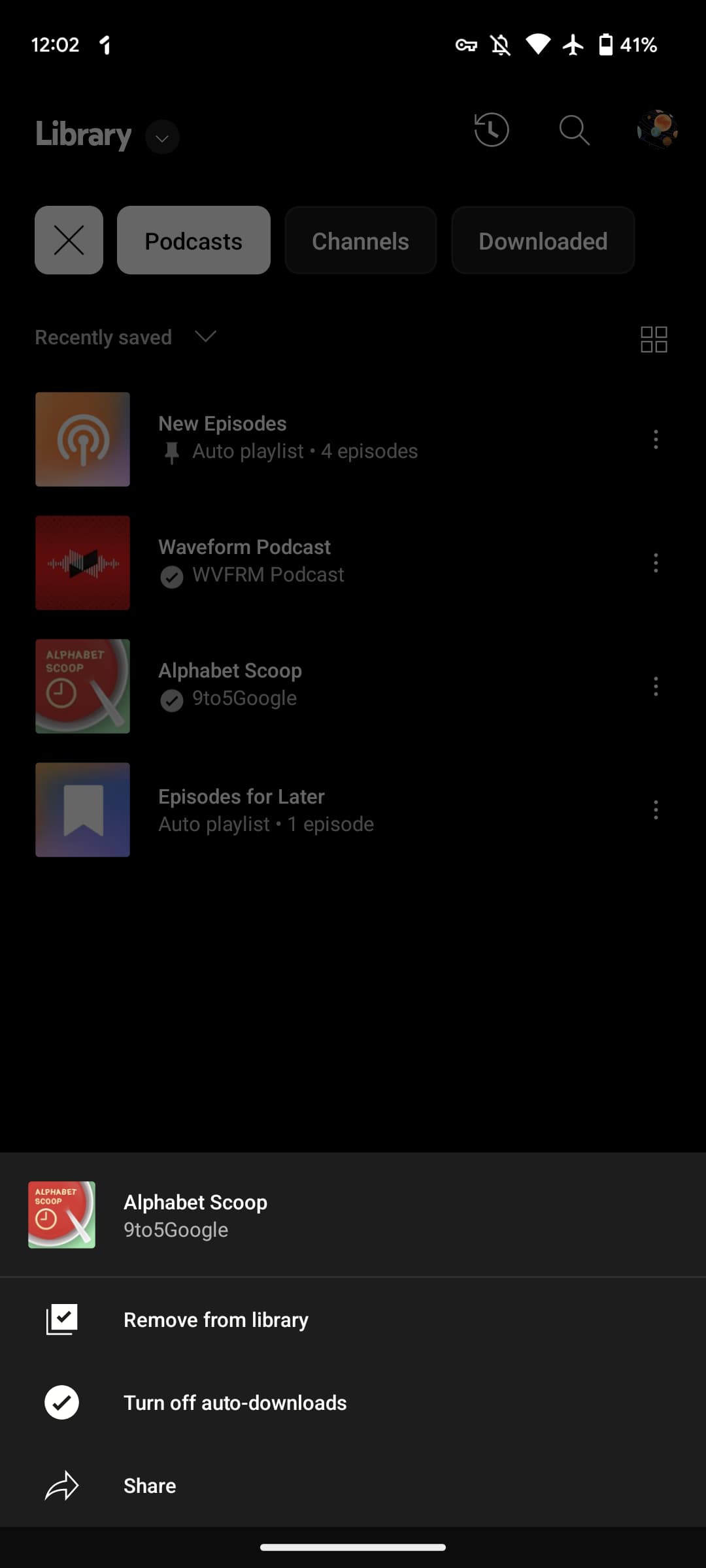 Scarica automaticamente i podcast musicali di YouTube