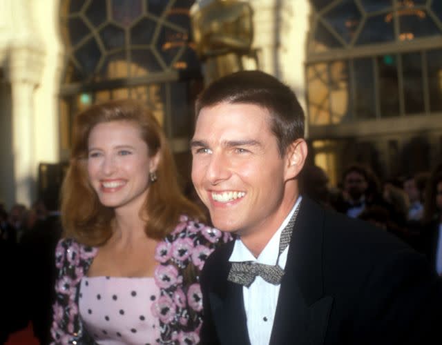 Mimi Rogers e Tom Cruise alla 61esima edizione degli Academy Awards – in arrivo allo Shrine Auditorium di Los Angeles, California, Stati Uniti.  (Foto di Barry King/WireImage)