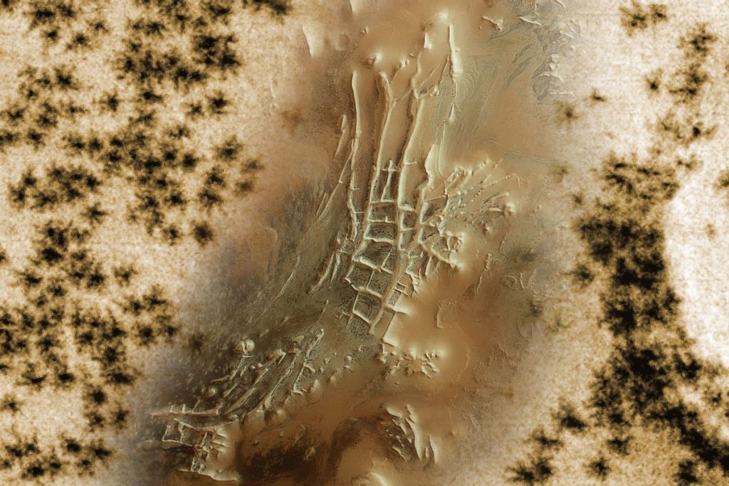 La sonda su Marte rileva forme di "ragno" nella città Inca marziana